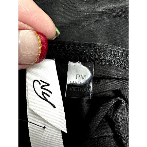 NY Collection Women's Ruched A Line 3/4 Sleeve Knee Length V Neck Dress MP NWT - Picture 10 of 11